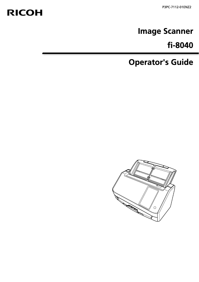 Page 1 de la notice Manuel utilisateur Ricoh fi-8040