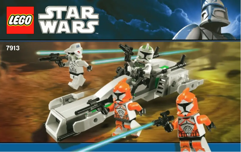 Page 1 de la notice Manuel utilisateur Lego Clone Trooper (TM) Battle Pack