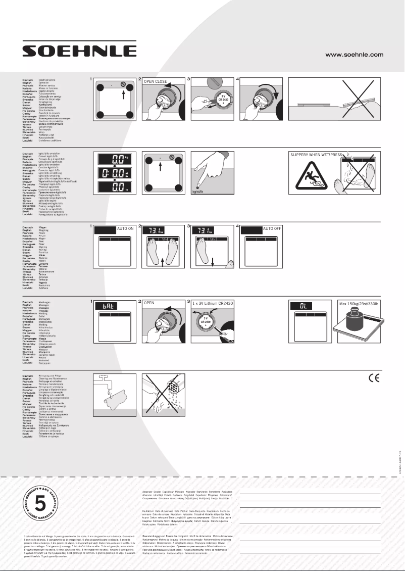 Page n°1 - Manuel utilisateur Soehnle Slim Design Niro