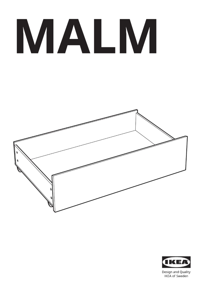 Page 1 de la notice Manuel utilisateur Ikea MALM 902.618.37