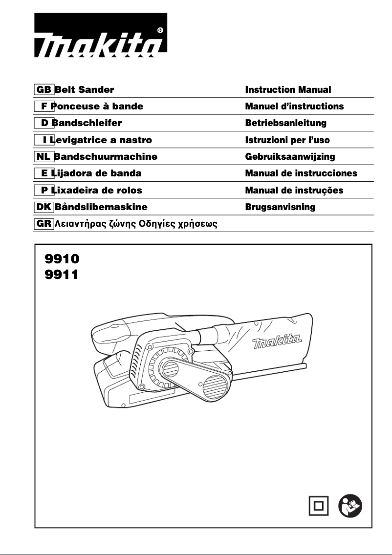 Page 1 de la notice Manuel utilisateur Makita 9910