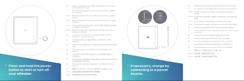 Page 1 de la notice Guide de démarrage rapide Kobo Elipsa