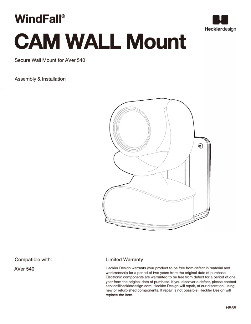 Página 1 del manual Manual de usuario Heckler Design H555-BG
