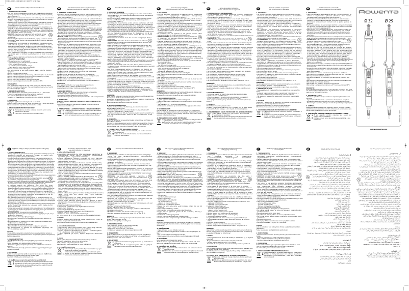 Página 1 del manual Manual de usuario Rowenta CF3312