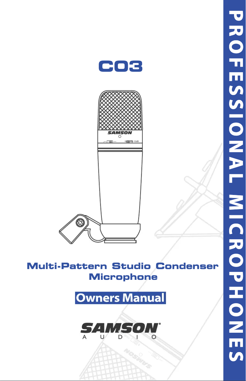 Página 1 del manual Manual de usuario Samson C03