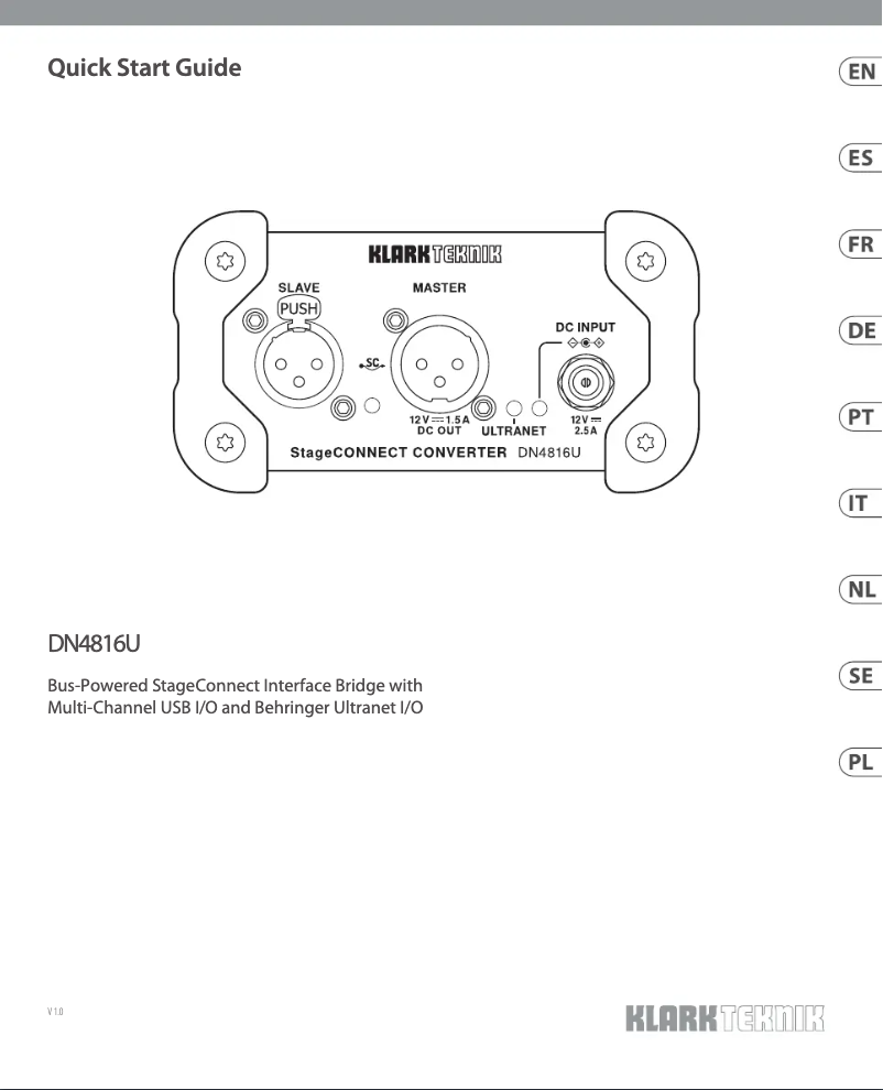 Image de la première page du manuel de l'appareil DN4816U