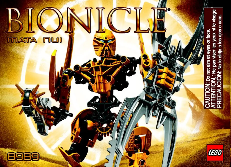 Image de la première page du manuel de l'appareil Bionicle 8989