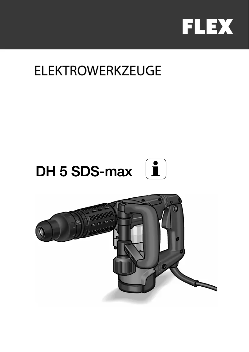 Page n°1 - Manuel utilisateur Flex DH 5 SDS-max