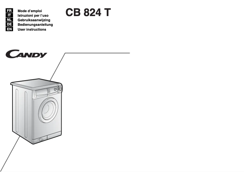 Image de la première page du manuel de l'appareil LB CB 824 T