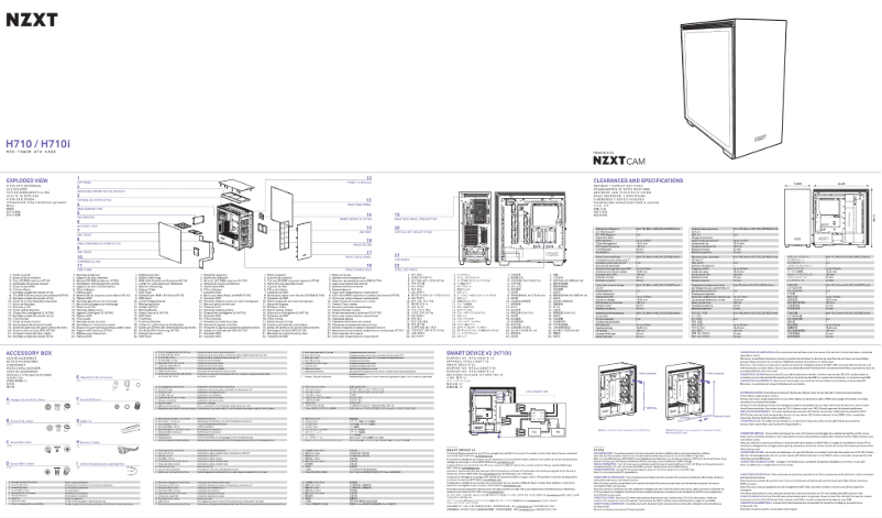 Page 1 de la notice Manuel utilisateur NZXT H710