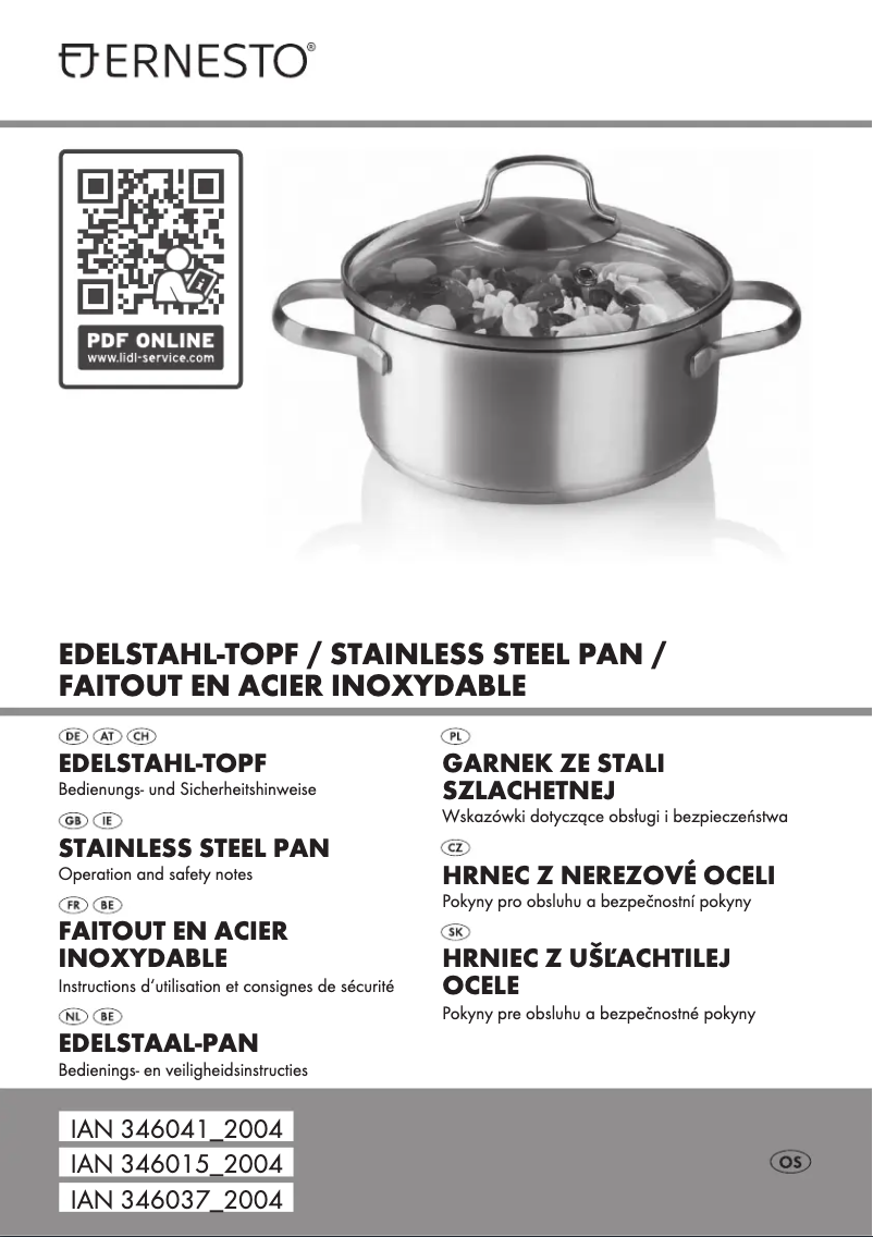 Image de la première page du manuel de l'appareil IAN 346037