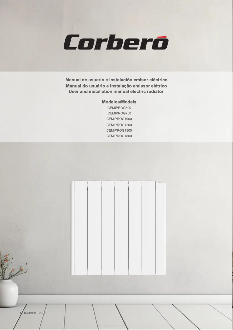 First page image of the manual for CEMIPROG1500