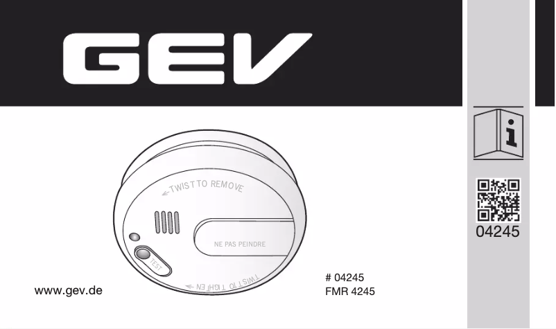 Página 1 del manual Manual de usuario GEV FMR 4245