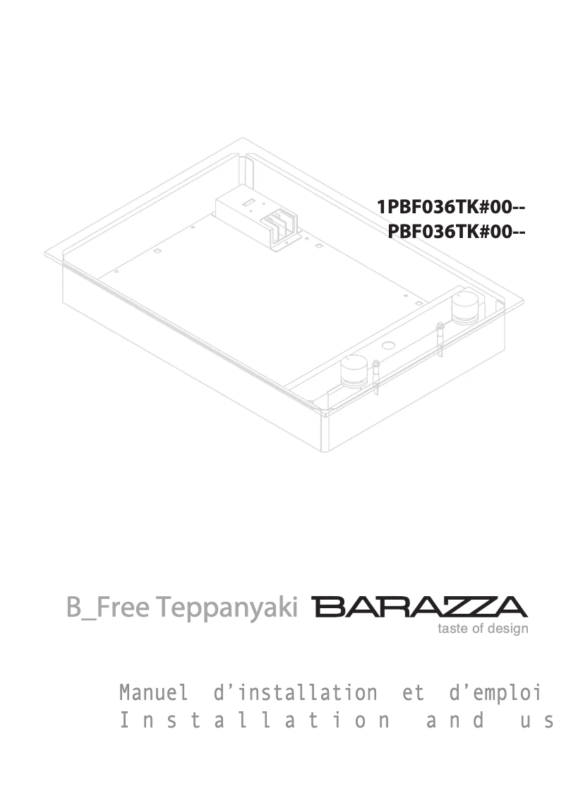 Image de la première page du manuel de l'appareil 1PBFTK