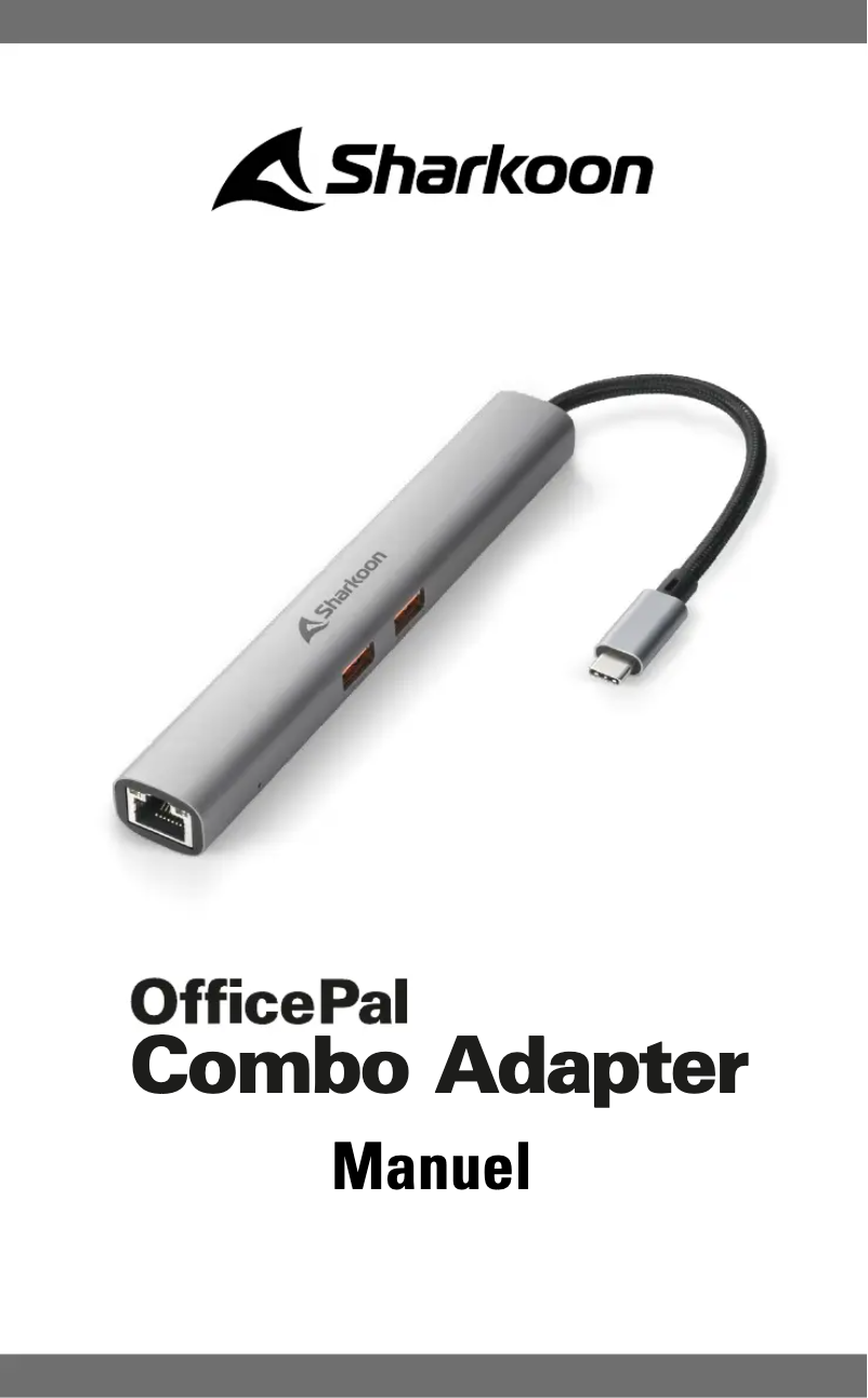 Page 1 de la notice Manuel utilisateur Sharkoon OfficePal Combo Adapter