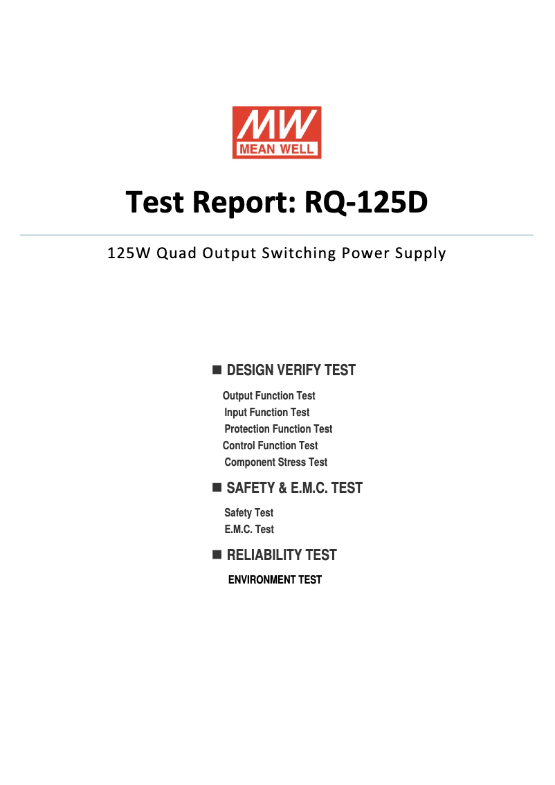 Image de la première page du manuel de l'appareil RQ-125D
