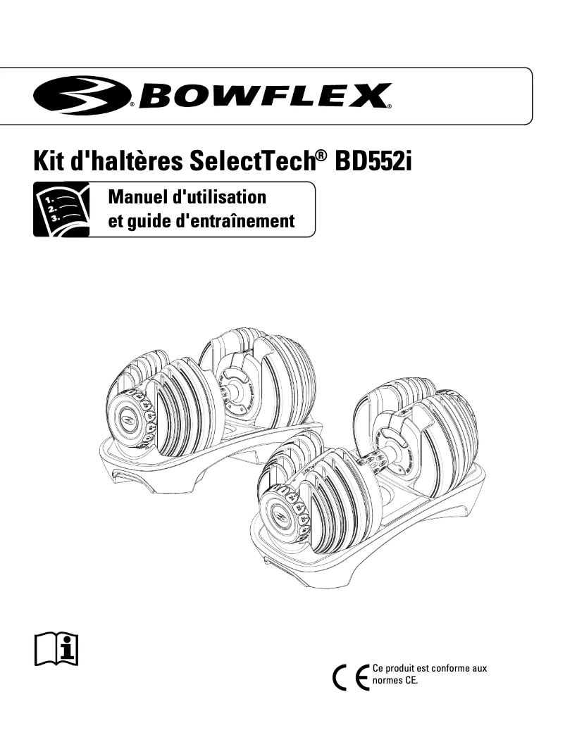 Page n°1 - Manuel utilisateur Bowflex SelectTech BD552i