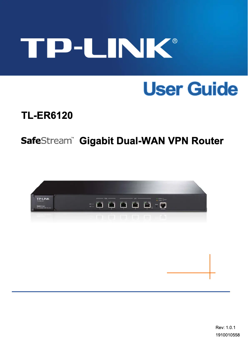 Página 1 del manual Manual de usuario TP-Link SafeStream TL-ER6120