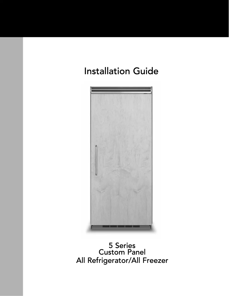 Page 1 de la notice Guide d'installation Viking FDRB5363R
