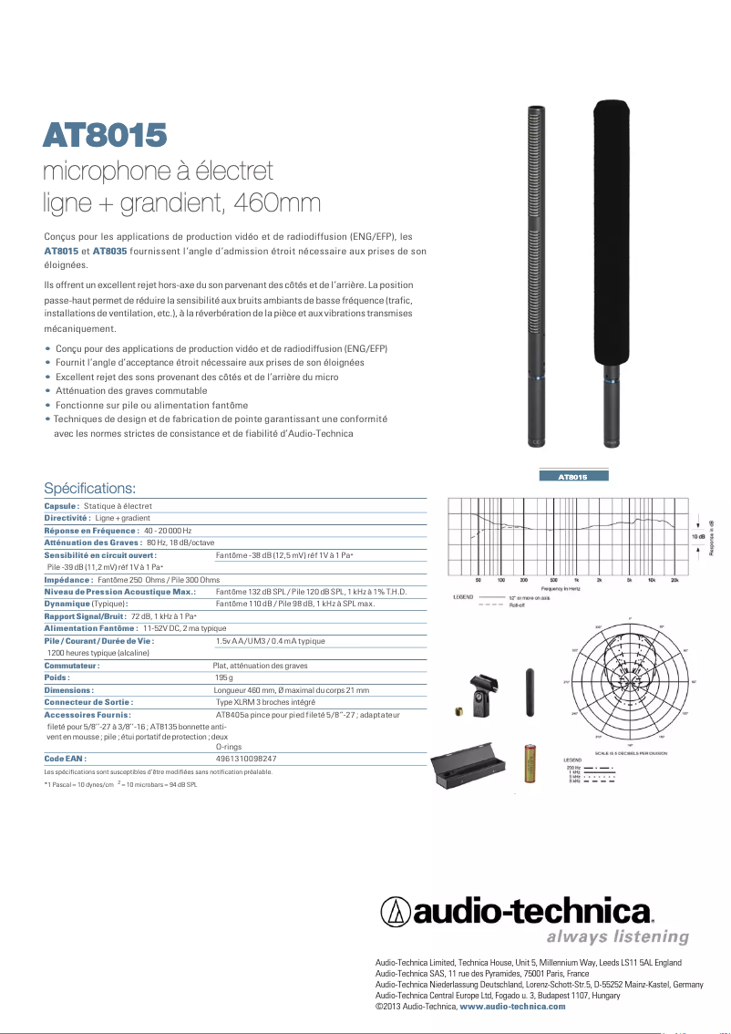 Image de la première page du manuel de l'appareil AT8015