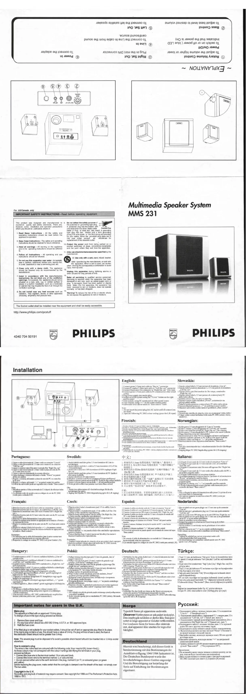 Image de la première page du manuel de l'appareil MMS231