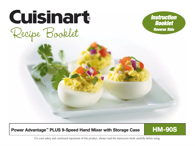 Page n°1 - Manuel utilisateur Cuisinart Power Advantage HM-90S