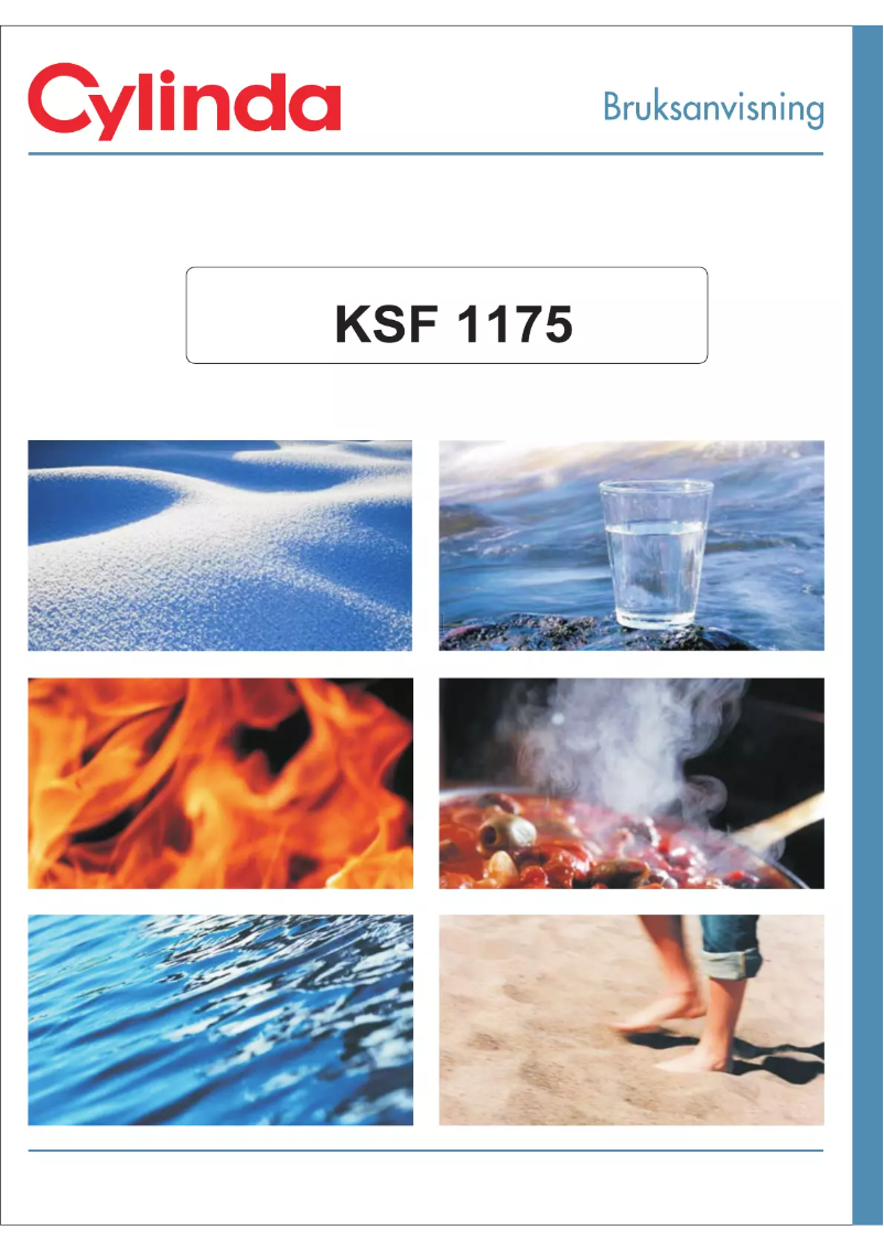 Page n°1 - Manuel utilisateur Cylinda KSF 1175