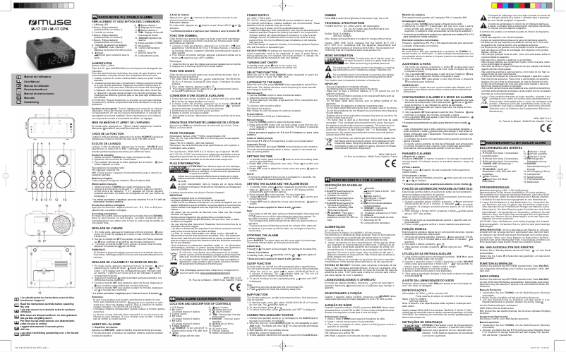 Página 1 del manual Manual de usuario Muse M-17 CPK