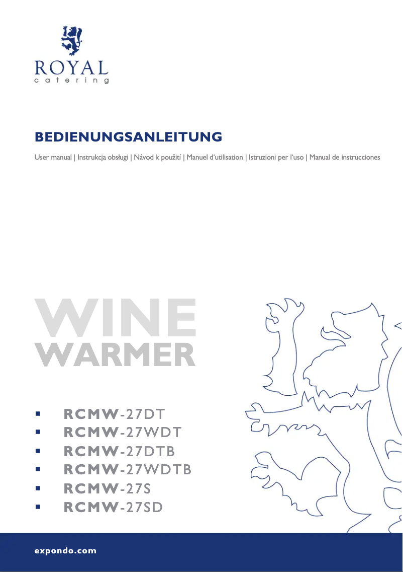 Image de la première page du manuel de l'appareil RCMW-27DTB