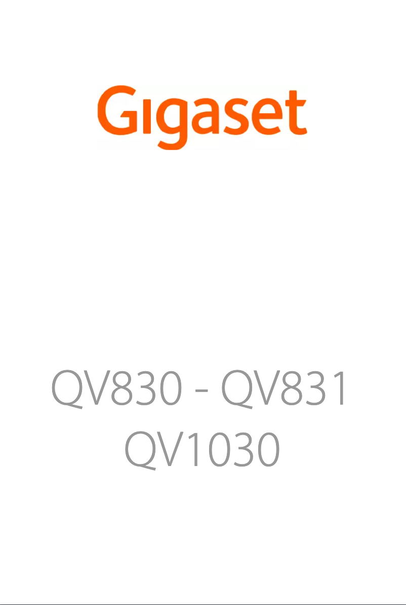 Page 1 de la notice Manuel utilisateur Gigaset QV831