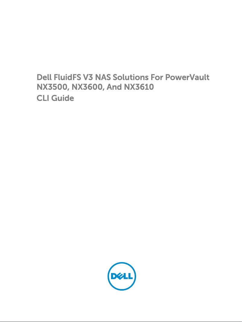 Page 1 de la notice Manuel utilisateur Dell PowerVault NX3600