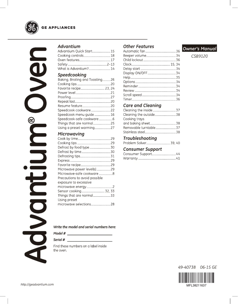 Page 1 de la notice Manuel utilisateur GE Cafe CSB9120SJSS