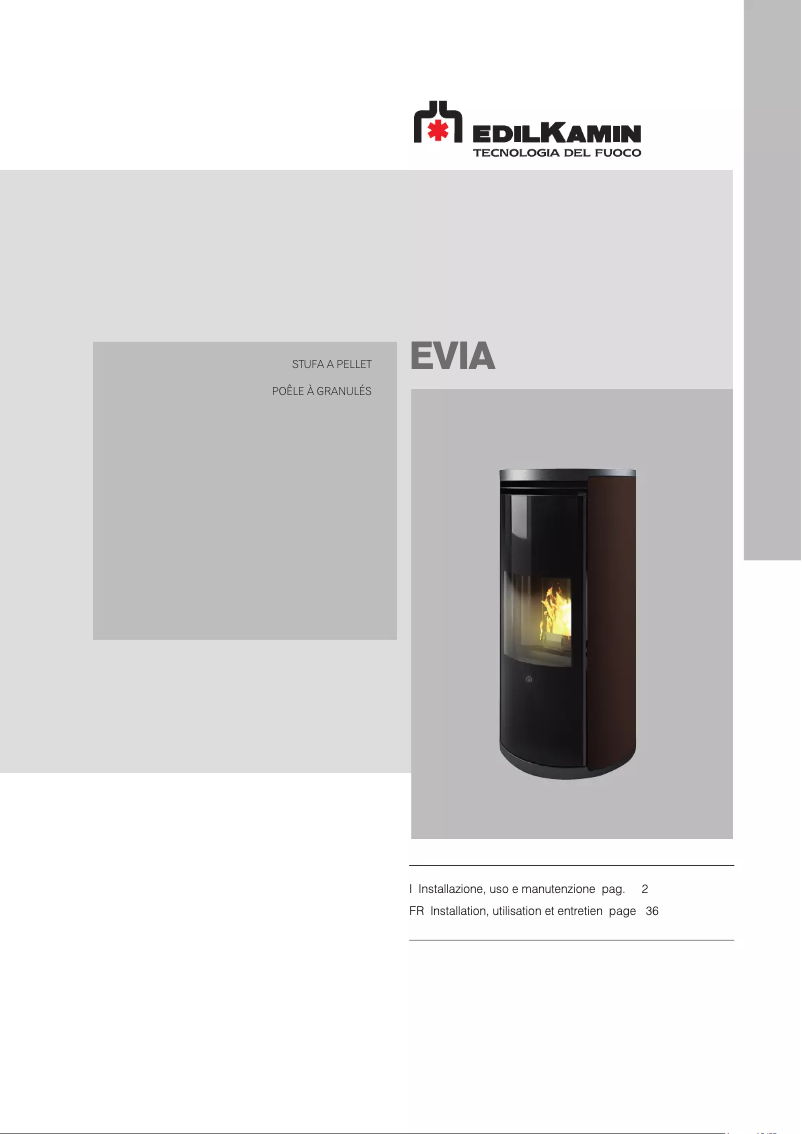 Page n°1 - Manuel utilisateur Edilkamin EVIA