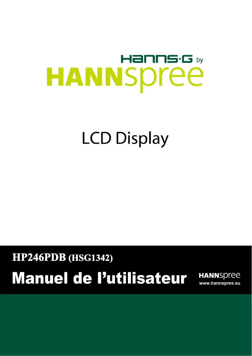 Image de la première page du manuel de l'appareil HP 246 PDB