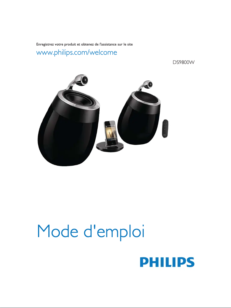 Page n°1 - Manuel utilisateur Philips Fidelio SoundSphere DS9800W
