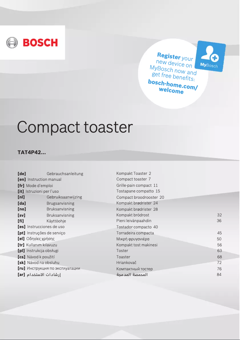 Imagen de la primera página del manual del dispositivo TAT4P427