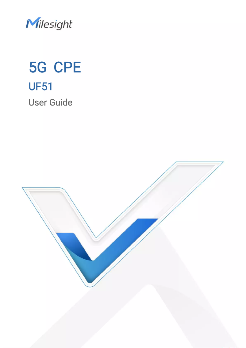 Page n°1 - Manuel utilisateur Milesight UF51