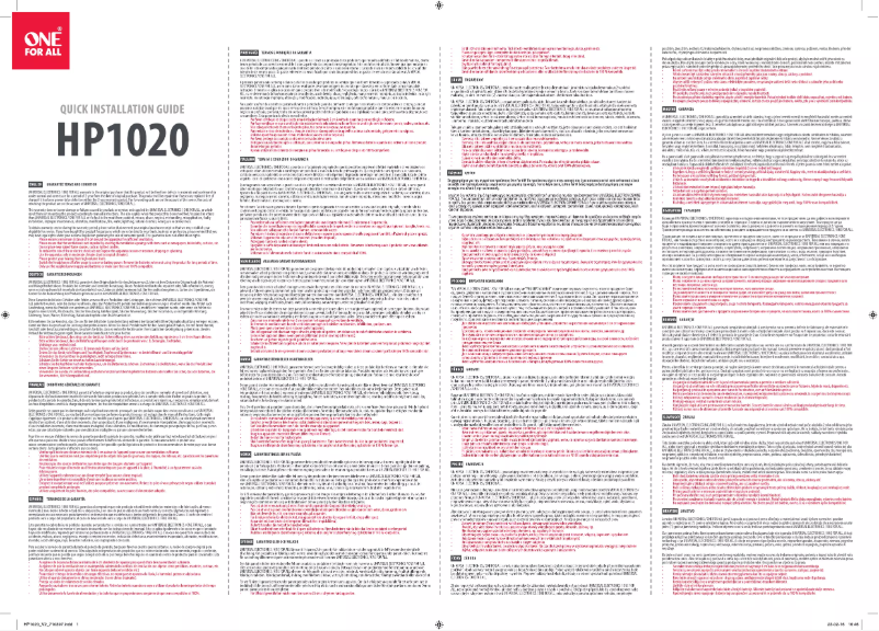 Image de la première page du manuel de l'appareil HP 1020