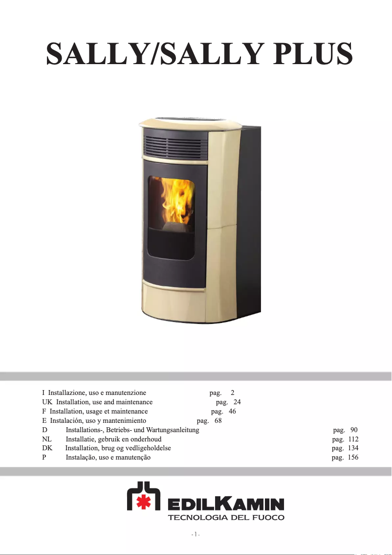 Página 1 del manual Manual de usuario Edilkamin SALLY