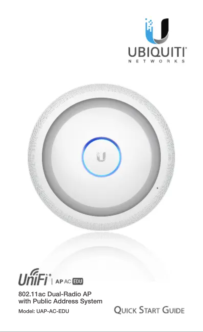 Página 1 del manual Manual de usuario Ubiquiti Networks UAP-AC-EDU