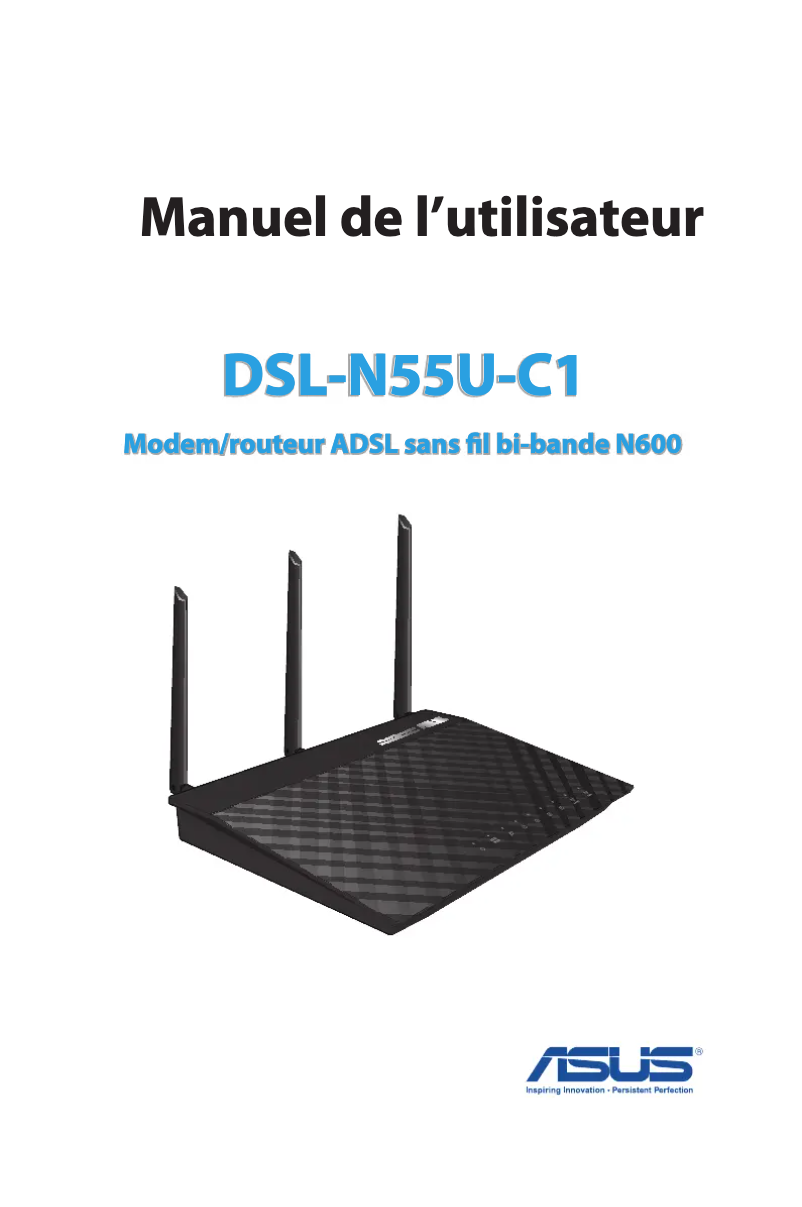 Page 1 de la notice Manuel utilisateur Asus DSL-N55U