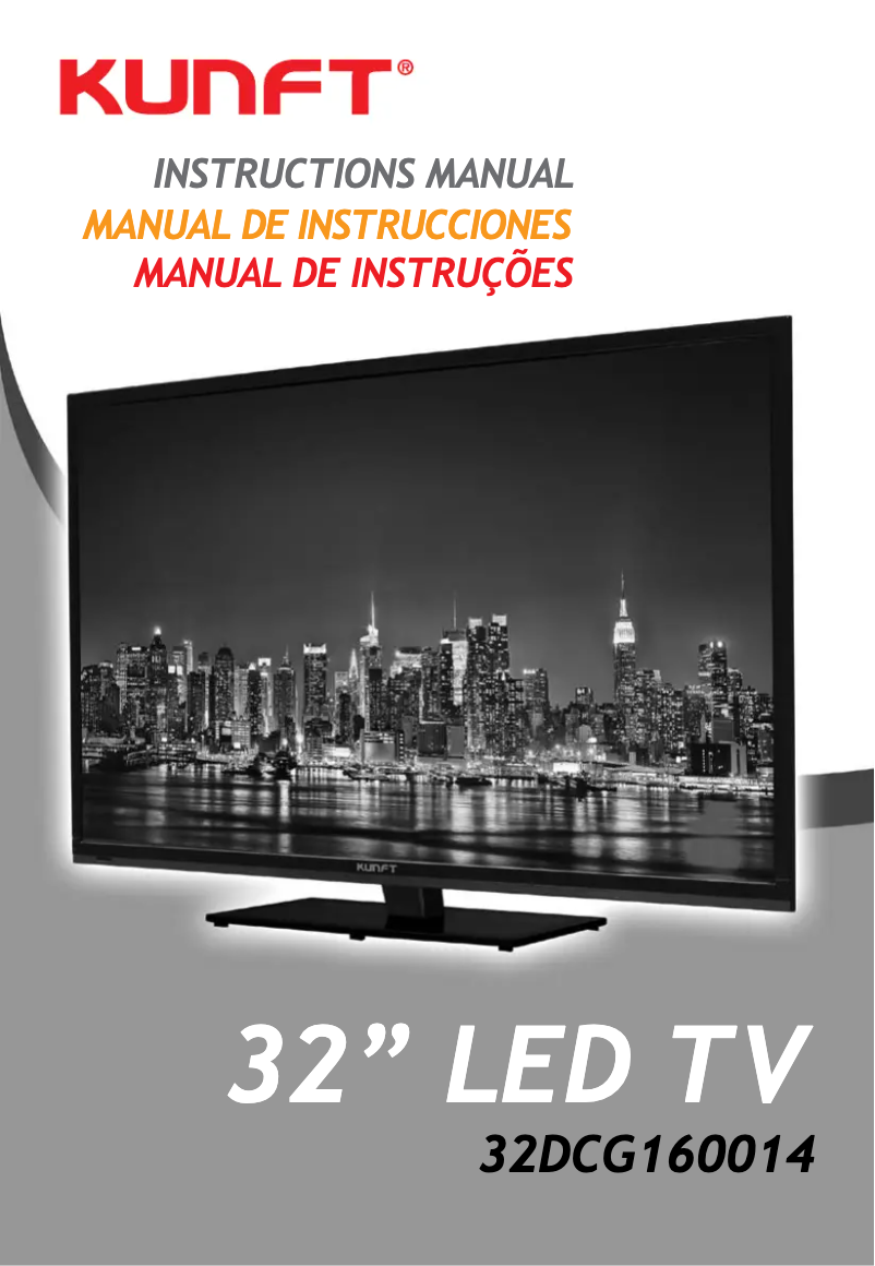 Image de la première page du manuel de l'appareil 32DCG160014