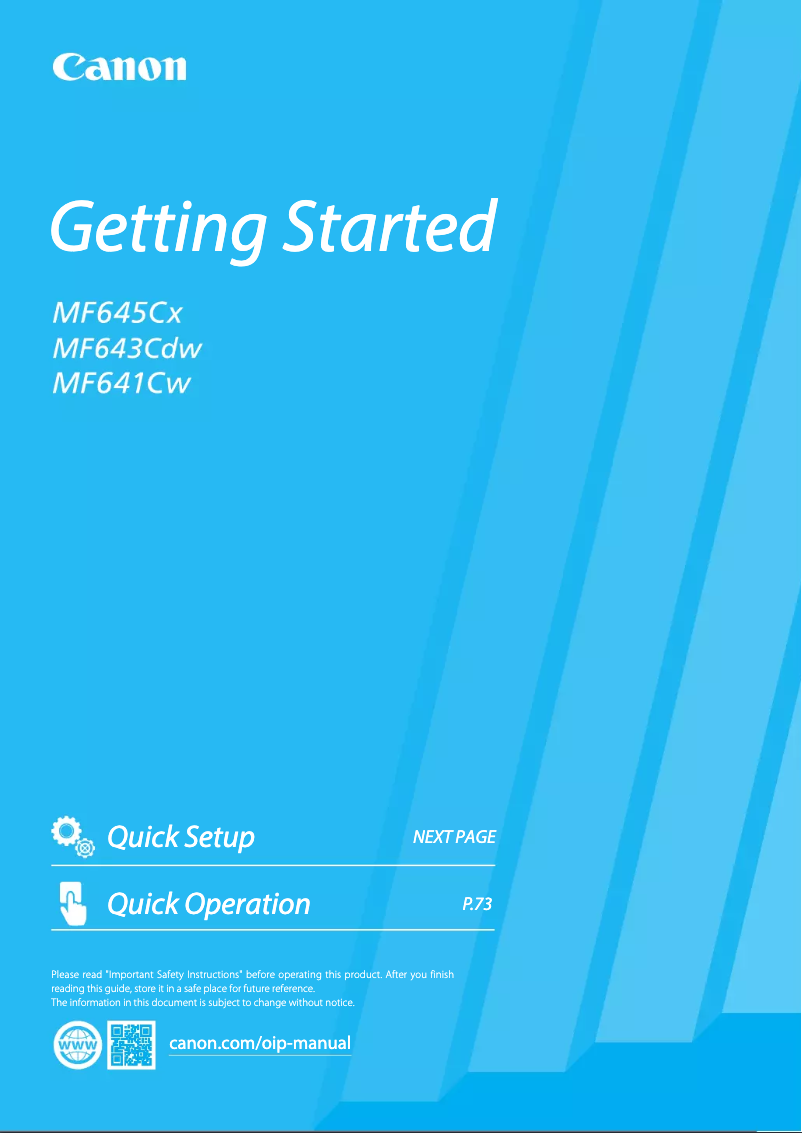 Página 1 del manual Manual de usuario Canon I-Sensys MF645Cx