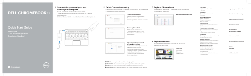 Page n°1 - Guide d'installation Dell Chromebook 11