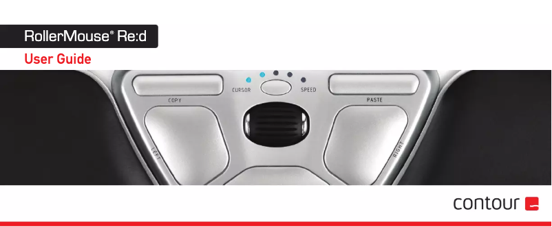 Page 1 de la notice Manuel utilisateur BakkerElkhuizen RollerMouse Re:d