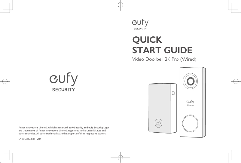 Página 1 del manual Manual de usuario Eufy Video Doorbell 2K Pro