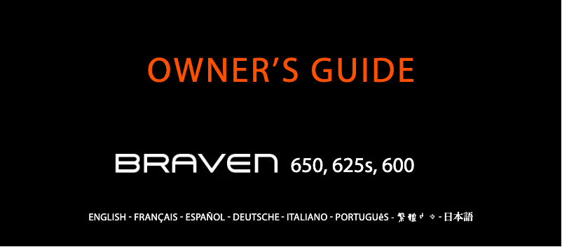 Page n°1 - Manuel utilisateur Braven 650