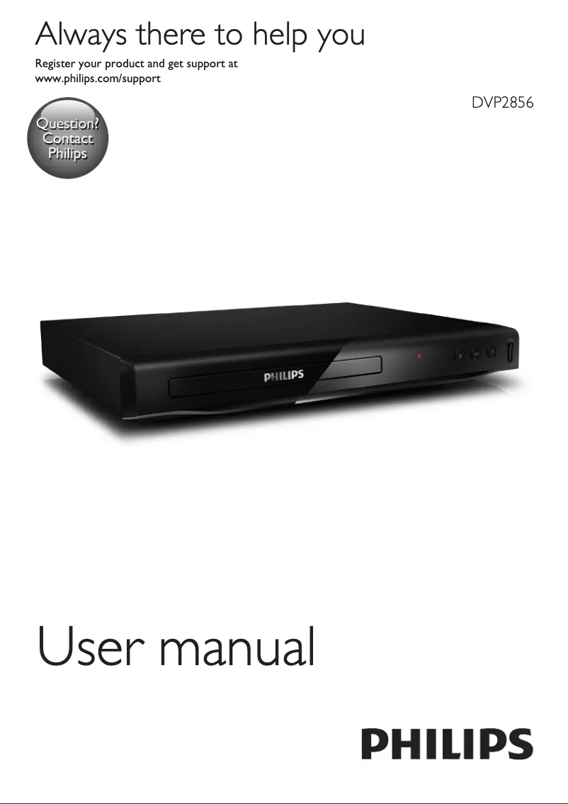 Page n°1 - Manuel utilisateur Philips 2000 series DVP2856