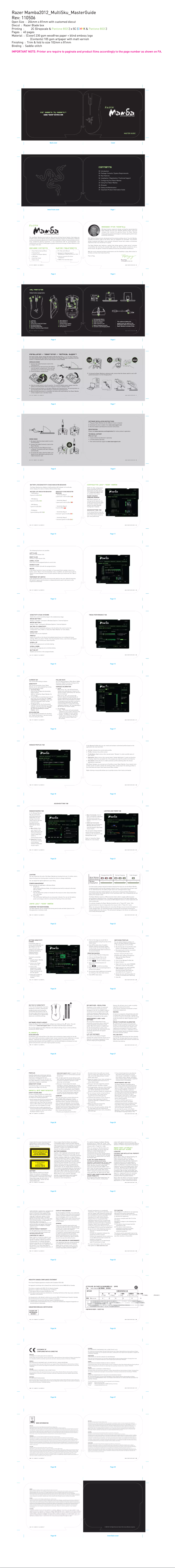 Página 1 del manual Manual de usuario Razer Mamba Elite