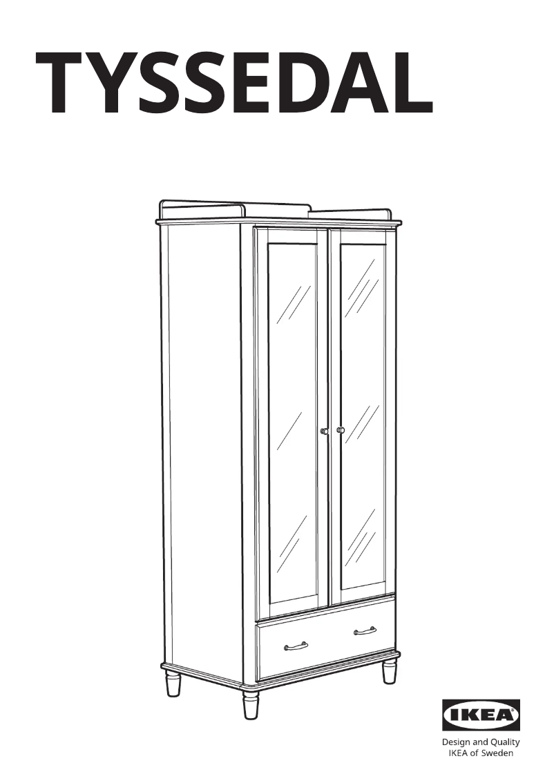 Página 1 del manual Manual de usuario Ikea TYSSEDAL 002.981.28
